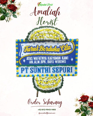 Papan Bunga Duka di Belitung