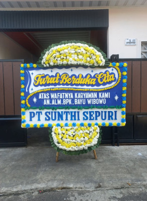 Papan Bunga Duka di Belitung