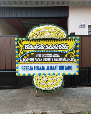 Papan Bunga Duka di Belitung