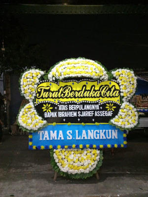 Papan Bunga Duka di Belitung