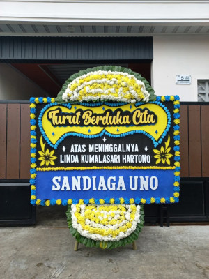 Papan Bunga Duka di Belitung